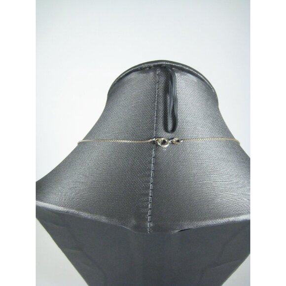 Italian Sterling Silver 925 Hand Painted Ceramic Pendant Necklace 19 in Chain - Picture 9 of 10